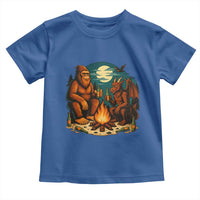 Funny Bigfoot And Jersey Devil Camping Cryptid Gift Toddler T Shirt - Wonder Print Shop