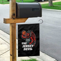 Funny Cryptid Sports Garden Flag Jersey Devil Playing Basketball - Wonder Print Shop