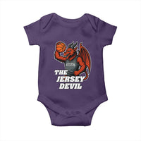 Funny Cryptid Sports Baby Onesie Jersey Devil Playing Basketball - Wonder Print Shop