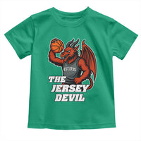 Funny Cryptid Sports Toddler T Shirt Jersey Devil Playing Basketball - Wonder Print Shop