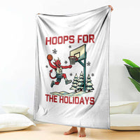 Funny Christmas Basketball Jersey Devil Throw Blanket Hoops For The Holidays - Wonder Print Shop