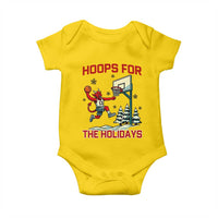 Funny Christmas Basketball Jersey Devil Baby Onesie Hoops For The Holidays - Wonder Print Shop