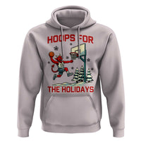 Funny Christmas Basketball Jersey Devil Hoodie Hoops For The Holidays - Wonder Print Shop