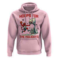 Funny Christmas Basketball Jersey Devil Hoodie Hoops For The Holidays - Wonder Print Shop