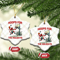 Funny Xmas Basketball Jersey Devil Ceramic Ornament Hoops For The Holidays - Wonder Print Shop