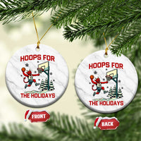 Funny Xmas Basketball Jersey Devil Ceramic Ornament Hoops For The Holidays - Wonder Print Shop
