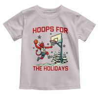 Funny Christmas Basketball Jersey Devil Toddler T Shirt Hoops For The Holidays - Wonder Print Shop