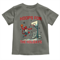 Funny Christmas Basketball Jersey Devil Toddler T Shirt Hoops For The Holidays - Wonder Print Shop