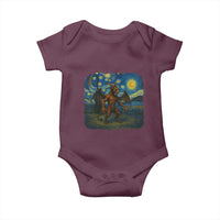 Jersey Devil Starry Night Baby Onesie Van Gogh Cryptid Gift - Wonder Print Shop