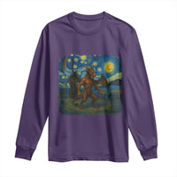 Jersey Devil Starry Night Long Sleeve Shirt Van Gogh Cryptid Gift - Wonder Print Shop
