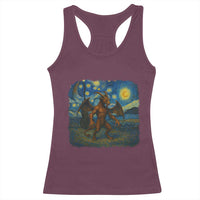 Jersey Devil Starry Night Racerback Tank Top Van Gogh Cryptid Gift - Wonder Print Shop