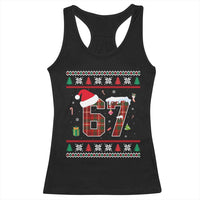 Funny Six Seven Meme Christmas Ugly Sweater Racerback Tank Top Trendy Tiktok Gift - Wonder Print Shop