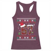 Funny Six Seven Meme Christmas Ugly Sweater Racerback Tank Top Trendy Tiktok Gift - Wonder Print Shop