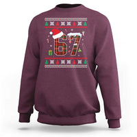 Funny Six Seven Meme Christmas Ugly Sweater Sweatshirt Trendy Tiktok Gift - Wonder Print Shop