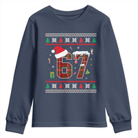 Funny Six Seven Meme Christmas Ugly Sweater Youth Sweatshirt Trendy Tiktok Gift - Wonder Print Shop