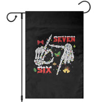 Six And Seven Meme Skeleton Garden Flag Funny Trendy Christmas Party Gift - Wonder Print Shop