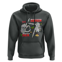Six And Seven Meme Skeleton Hoodie Funny Trendy Christmas Party Gift - Wonder Print Shop