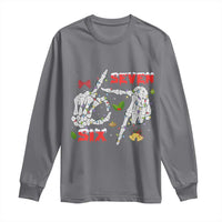 Six And Seven Meme Skeleton Long Sleeve Shirt Funny Trendy Christmas Party Gift - Wonder Print Shop