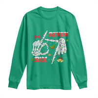 Six And Seven Meme Skeleton Long Sleeve Shirt Funny Trendy Christmas Party Gift - Wonder Print Shop