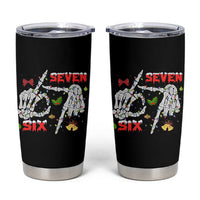 Six And Seven Meme Skeleton Tumbler Cup Funny Trendy Christmas Party Gift - Wonder Print Shop