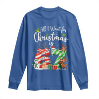 All I Want For Christmas Is 67 Long Sleeve Shirt Trending Meme Holiday Gift - Wonder Print Shop