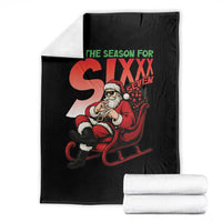 Tis The Season For Sixx Seven Meme Throw Blanket Funny Trendy Christmas Party Gift - Wonder Print Shop