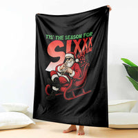 Tis The Season For Sixx Seven Meme Throw Blanket Funny Trendy Christmas Party Gift - Wonder Print Shop