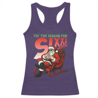 Tis The Season For Sixx Seven Meme Racerback Tank Top Funny Trendy Christmas Party Gift - Wonder Print Shop
