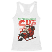 Tis The Season For Sixx Seven Meme Racerback Tank Top Funny Trendy Christmas Party Gift - Wonder Print Shop