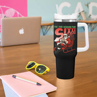 Tis The Season For Sixx Seven Meme Tumbler With Handle Funny Trendy Christmas Party Gift - Wonder Print Shop