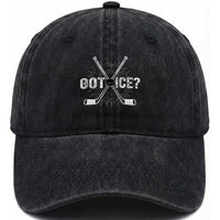 Funny Got Ice Hockey Player Gift Washed Cotton Baseball Cap