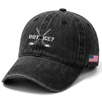 Funny Got Ice Hockey Player Gift Washed Cotton Baseball Cap