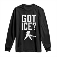 Got Ice Long Sleeve Shirt Funny Youth Ice Hockey Gift - Wonder Print Shop