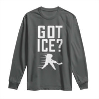 Got Ice Long Sleeve Shirt Funny Youth Ice Hockey Gift - Wonder Print Shop