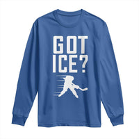 Got Ice Long Sleeve Shirt Funny Youth Ice Hockey Gift - Wonder Print Shop