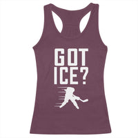 Got Ice Racerback Tank Top Funny Youth Ice Hockey Gift - Wonder Print Shop