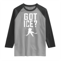 Got Ice Raglan Shirt Funny Youth Ice Hockey Gift - undefined