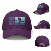 Got Ice Baseball Cap Ocean Blue Retro Ice Hockey Sport Lover Gift