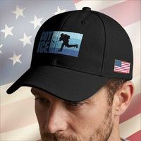 Got Ice Baseball Cap Ocean Blue Retro Ice Hockey Sport Lover Gift