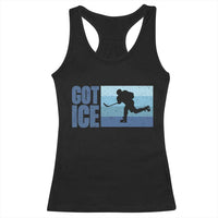 Got Ice Racerback Tank Top Ocean Blue Retro Ice Hockey Sport Lover Gift - Wonder Print Shop