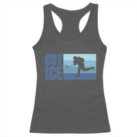 Got Ice Racerback Tank Top Ocean Blue Retro Ice Hockey Sport Lover Gift - Wonder Print Shop