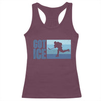 Got Ice Racerback Tank Top Ocean Blue Retro Ice Hockey Sport Lover Gift - Wonder Print Shop