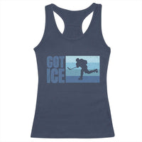 Got Ice Racerback Tank Top Ocean Blue Retro Ice Hockey Sport Lover Gift - Wonder Print Shop