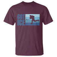 Got Ice T Shirt Ocean Blue Retro Ice Hockey Sport Lover Gift - Wonder Print Shop
