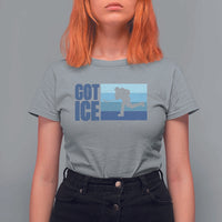 Got Ice T Shirt For Women Ocean Blue Retro Ice Hockey Sport Lover Gift - Wonder Print Shop