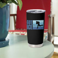 Got Ice Tumbler Cup Ocean Blue Retro Ice Hockey Sport Lover Gift - Wonder Print Shop