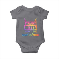 Straight Outta The Penalty Box Baby Onesie Tie Dye Effect Hockey Player Gift - Wonder Print Shop
