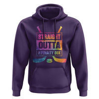 Straight Outta The Penalty Box Hoodie Tie Dye Effect Hockey Player Gift - Wonder Print Shop