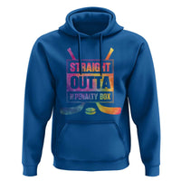 Straight Outta The Penalty Box Hoodie Tie Dye Effect Hockey Player Gift - Wonder Print Shop