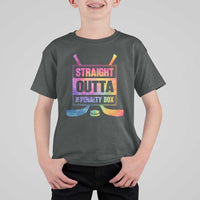 Straight Outta The Penalty Box T Shirt For Kid Tie Dye Effect Hockey Player Gift - Wonder Print Shop